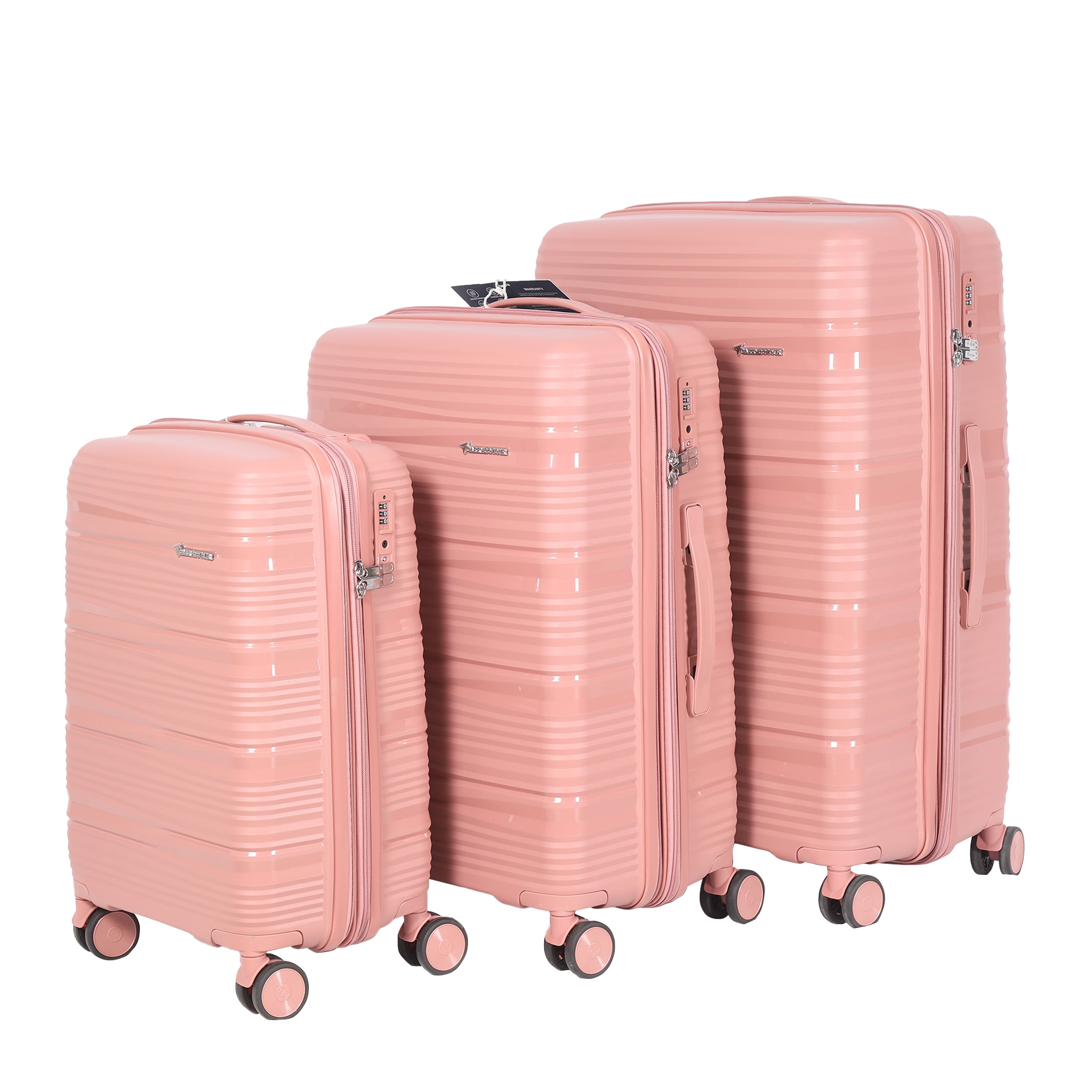 Mont Blanc Pink Suitcase Set Of 3