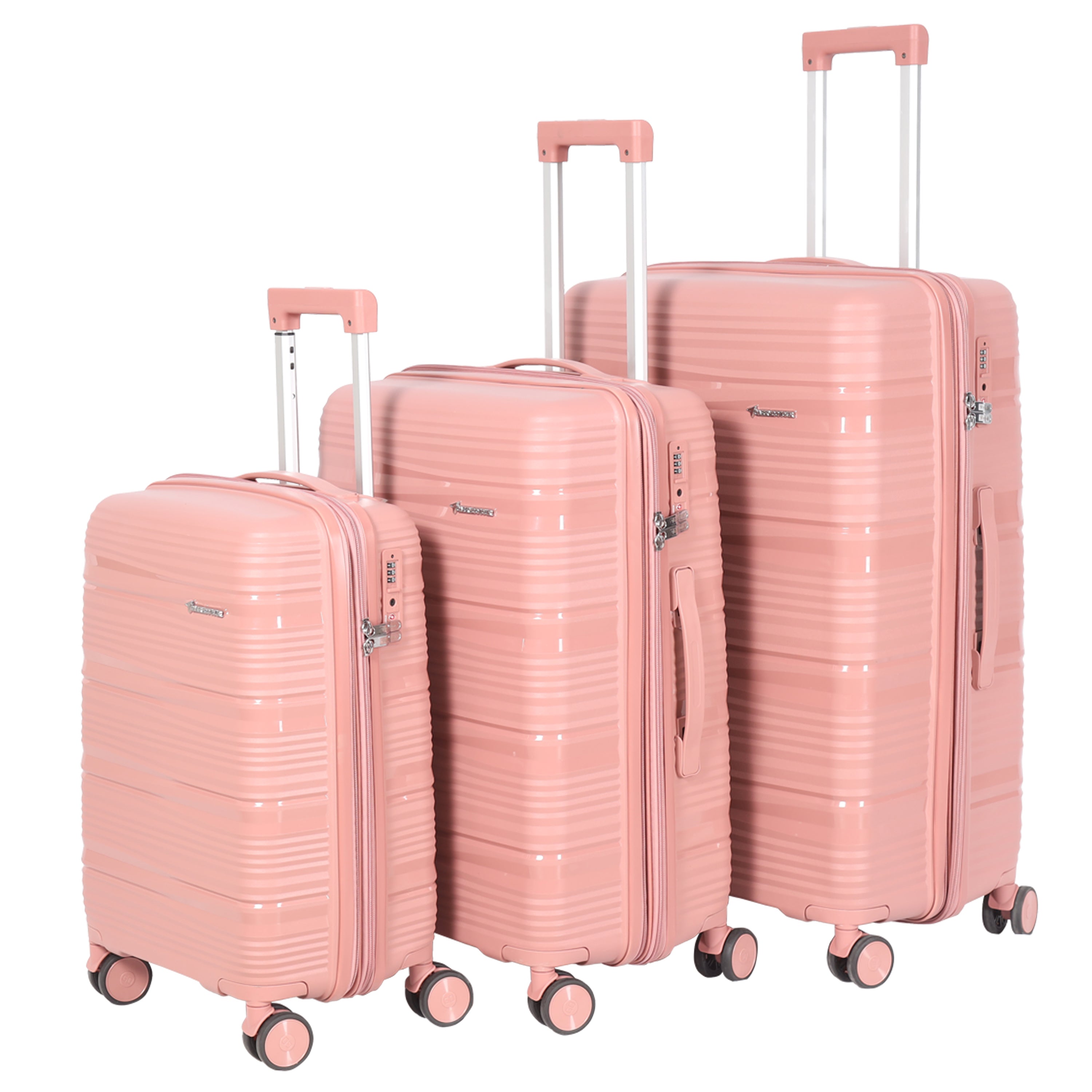 Mont Blanc Pink Suitcase Set Of 3