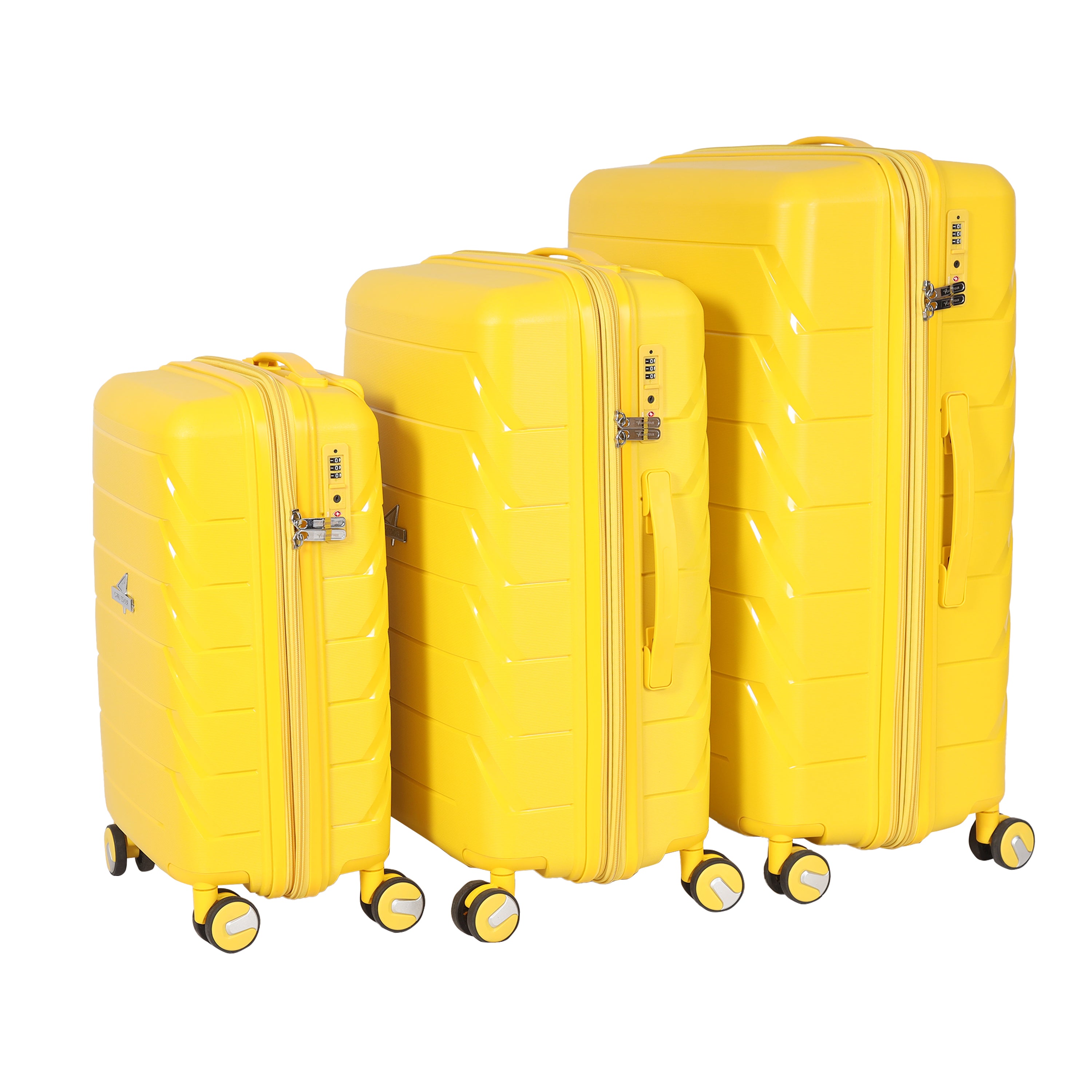 Trinity Yellow Suitcase Set Of 3