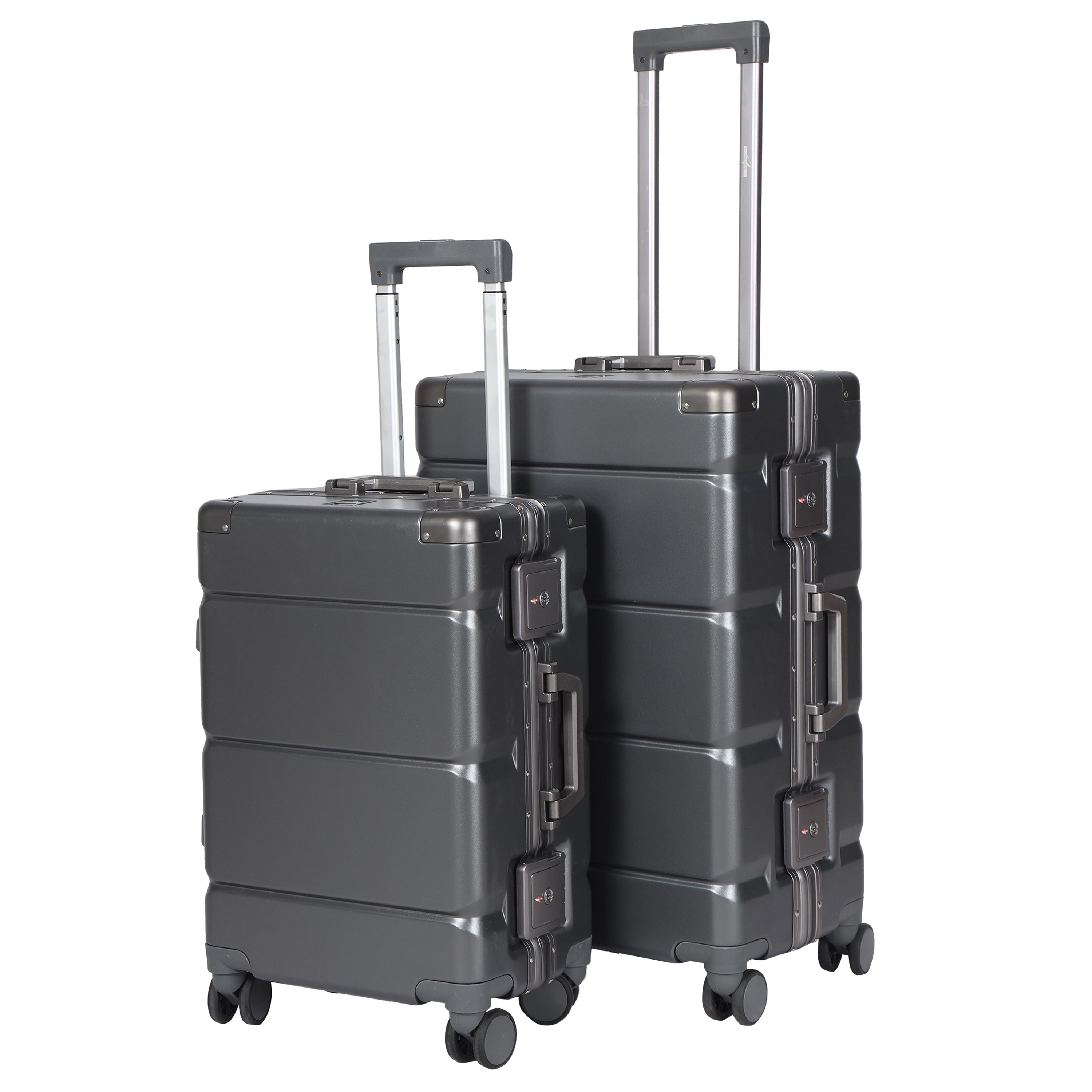 Titinum Grey Suitcase Set Of 2