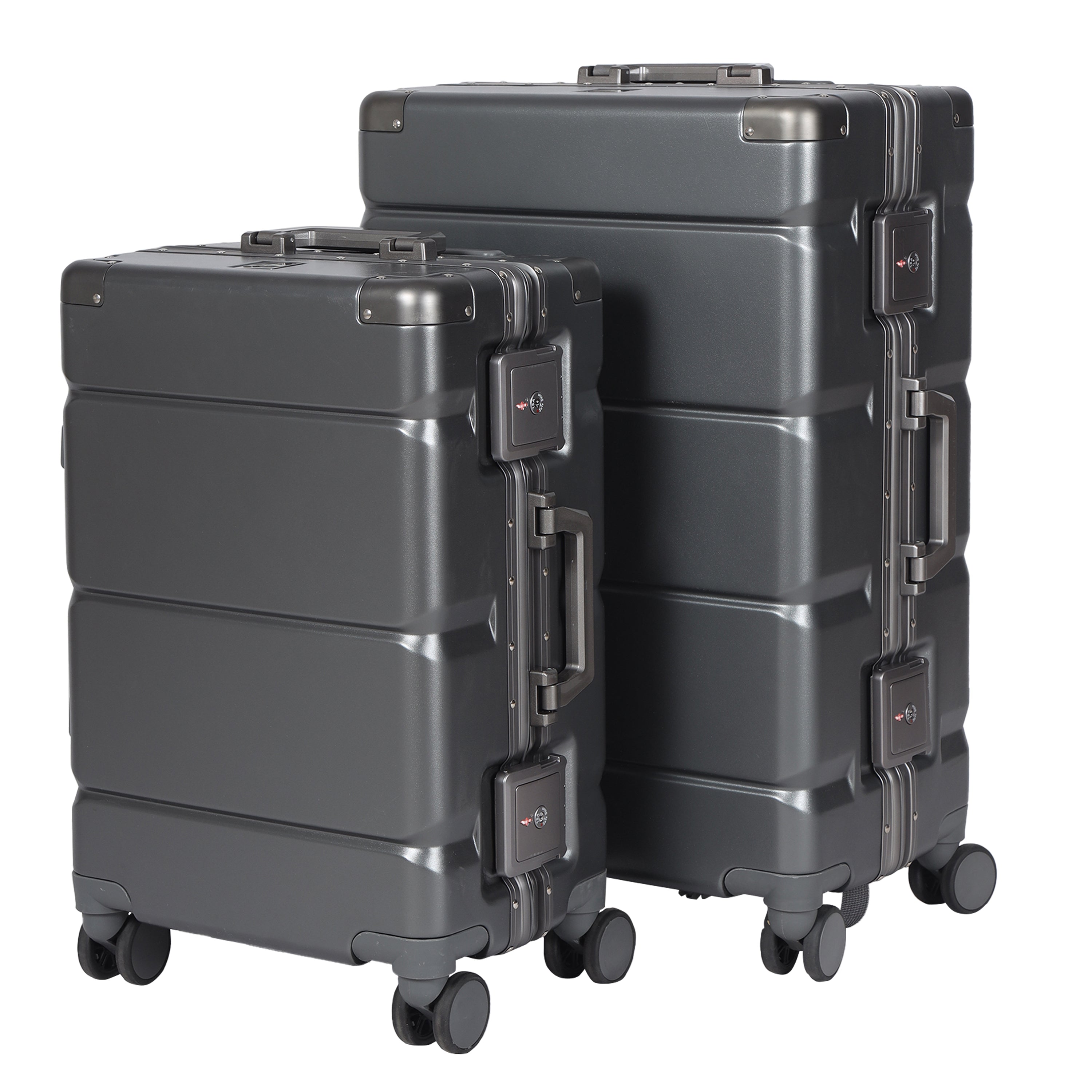 Titinum Grey Suitcase Set Of 2