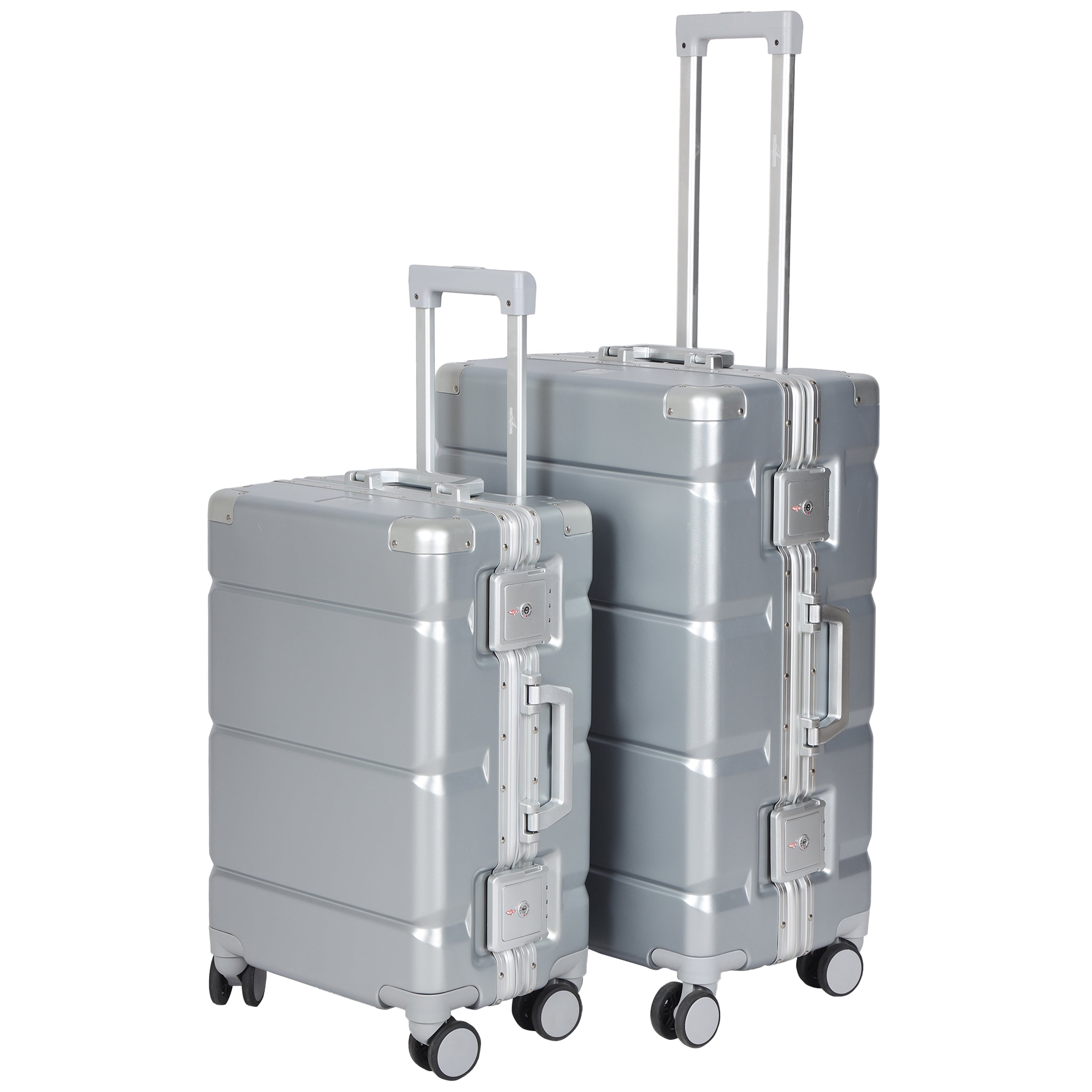 Titinum Grey Suitcase Set Of 2