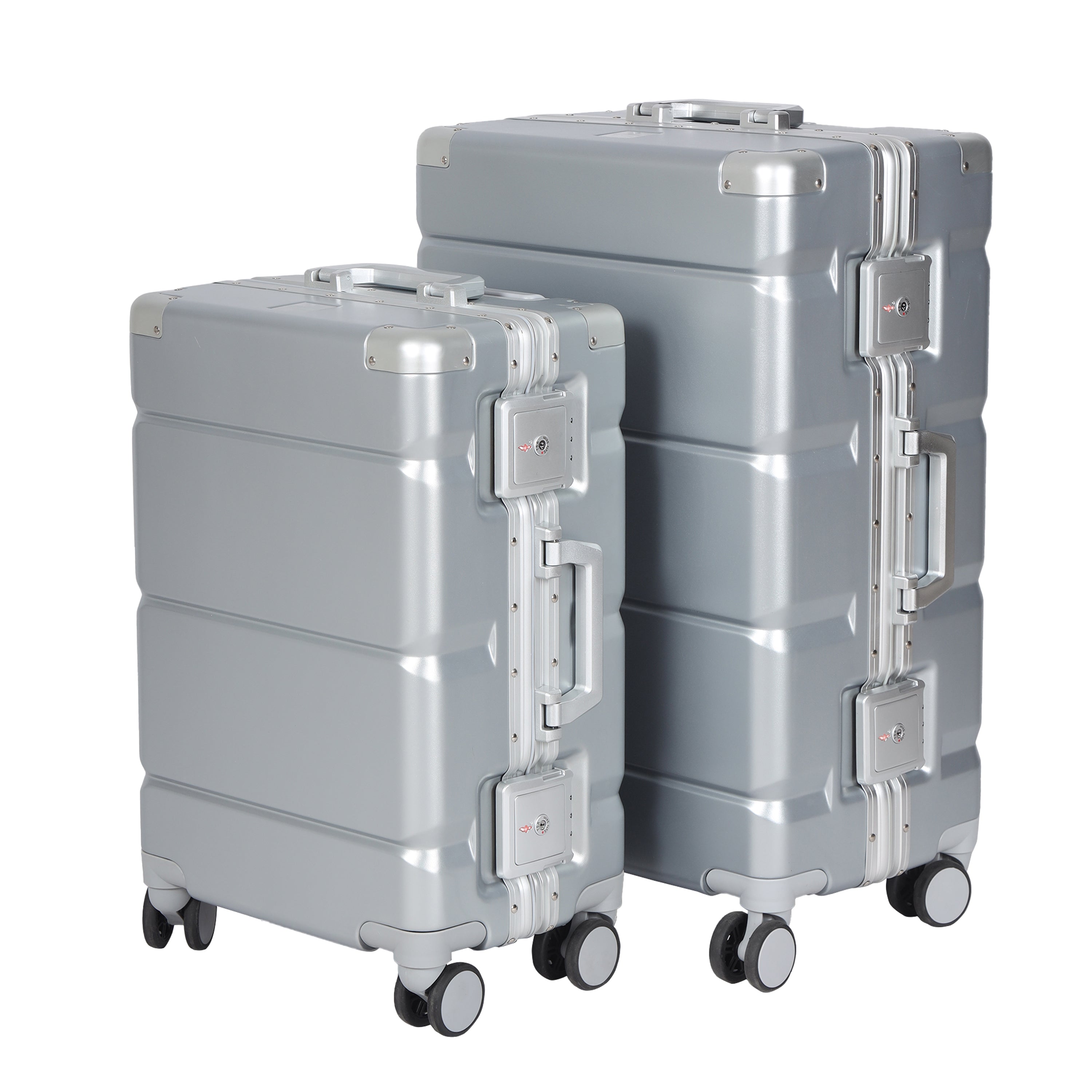 Titinum Grey Suitcase Set Of 2