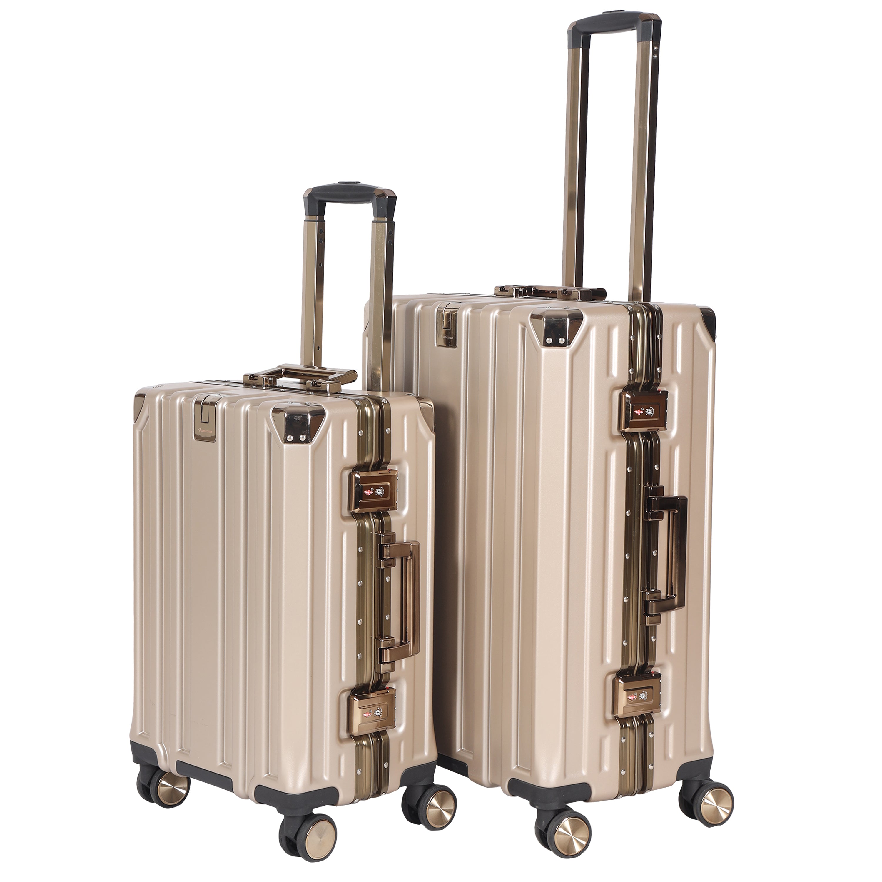 Ginza Khaki Suitcase Set Of 2