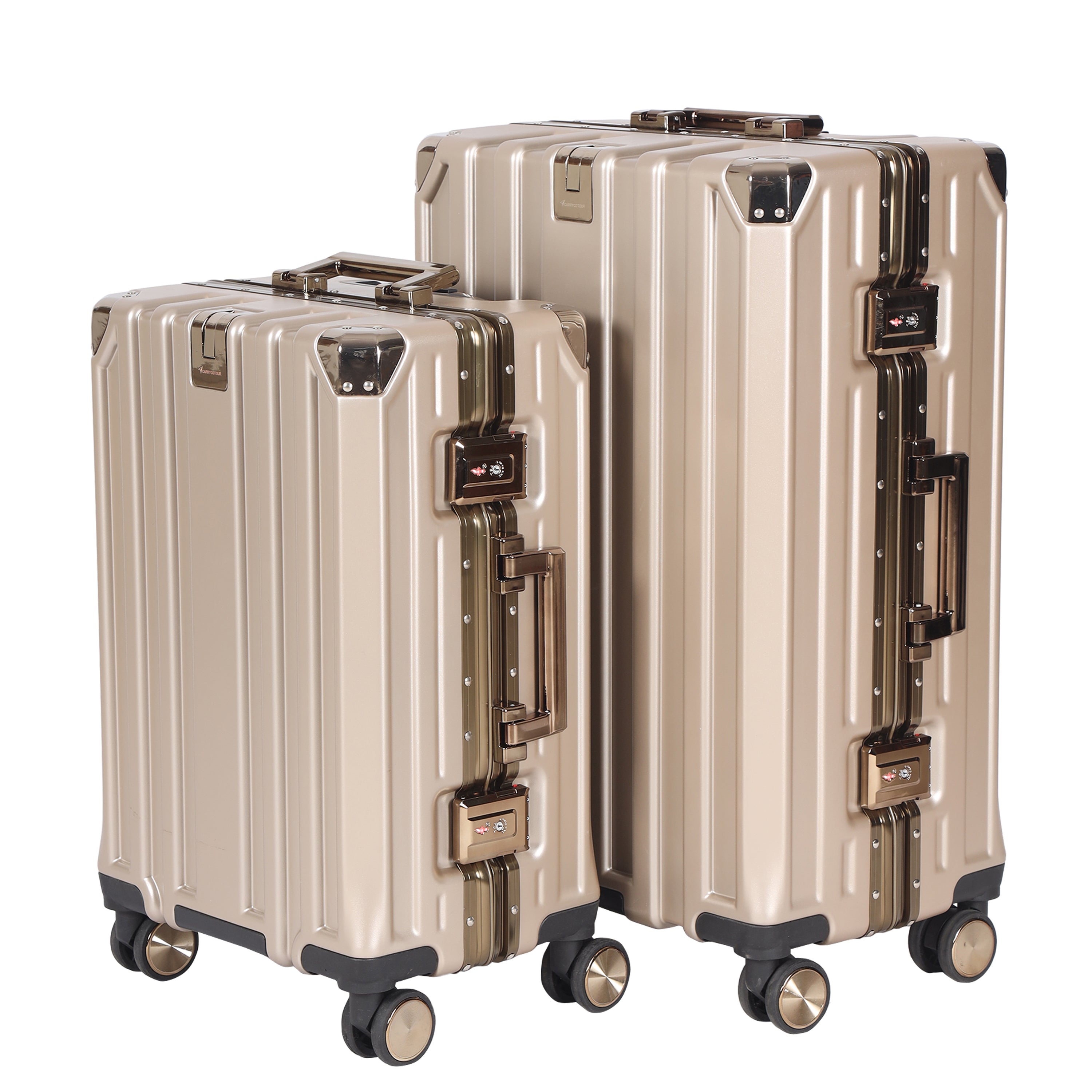 Ginza Khaki Suitcase Set Of 2