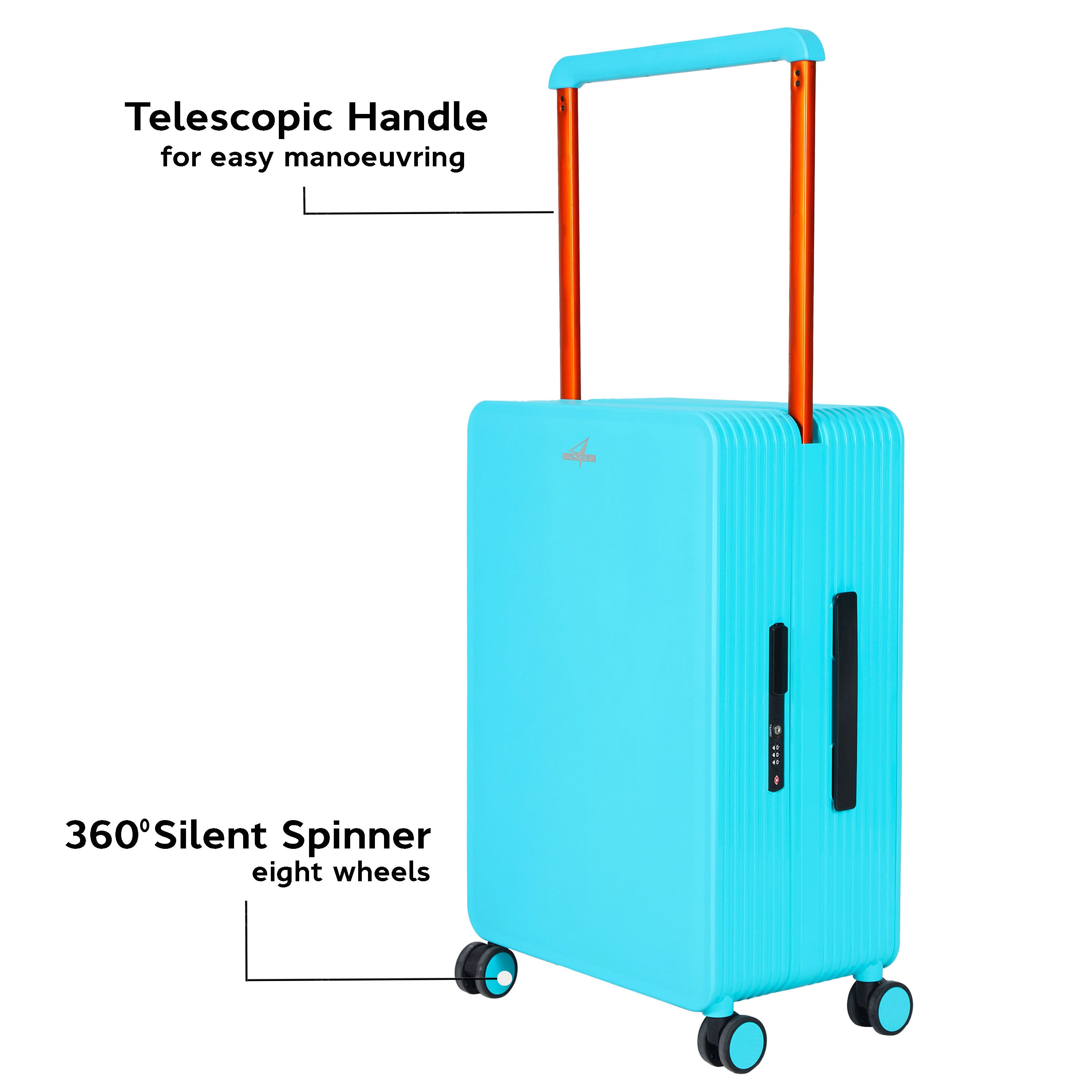 Octane Cyan 20 Inch Trolley Bag