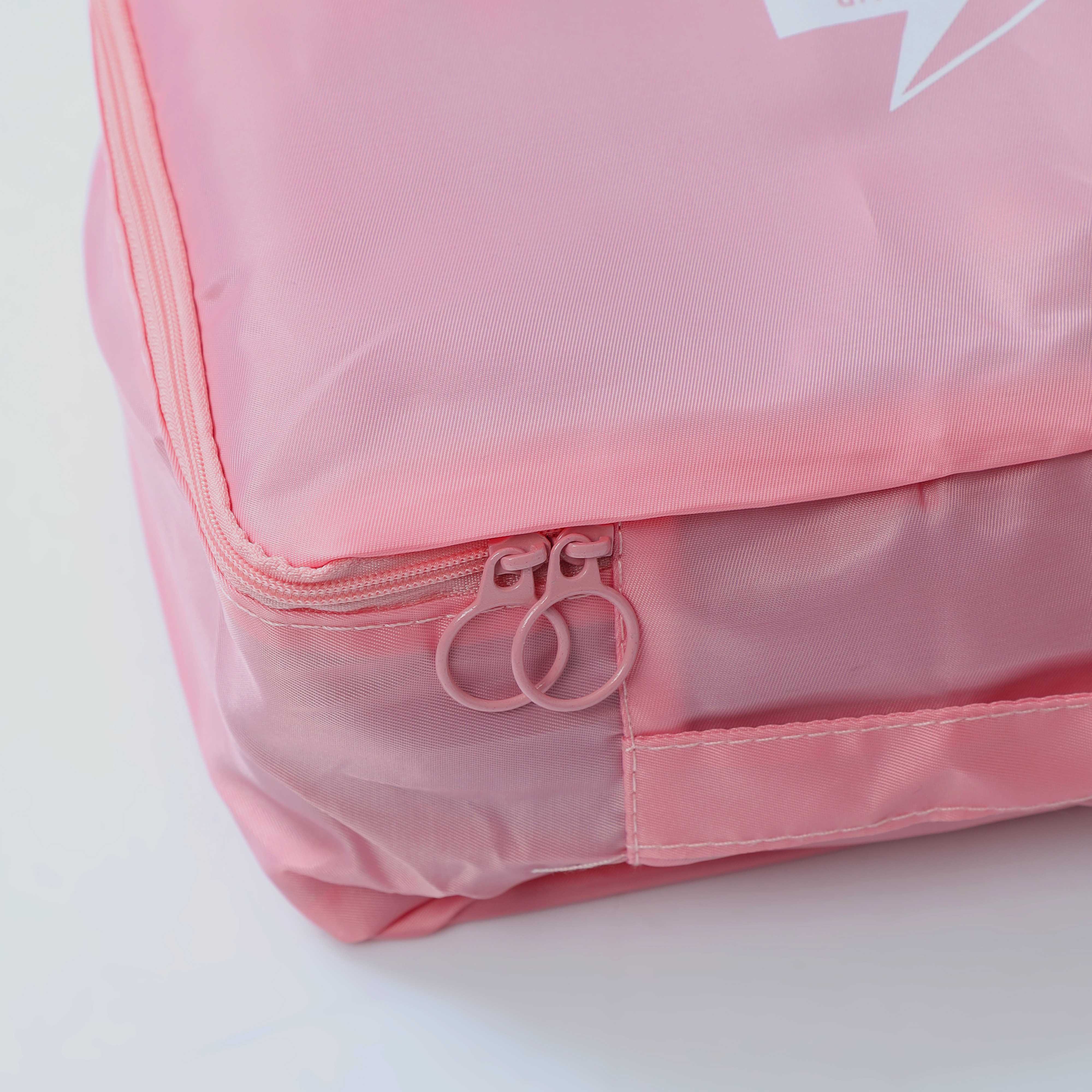 Pink Clothes Storage Bags Zipper