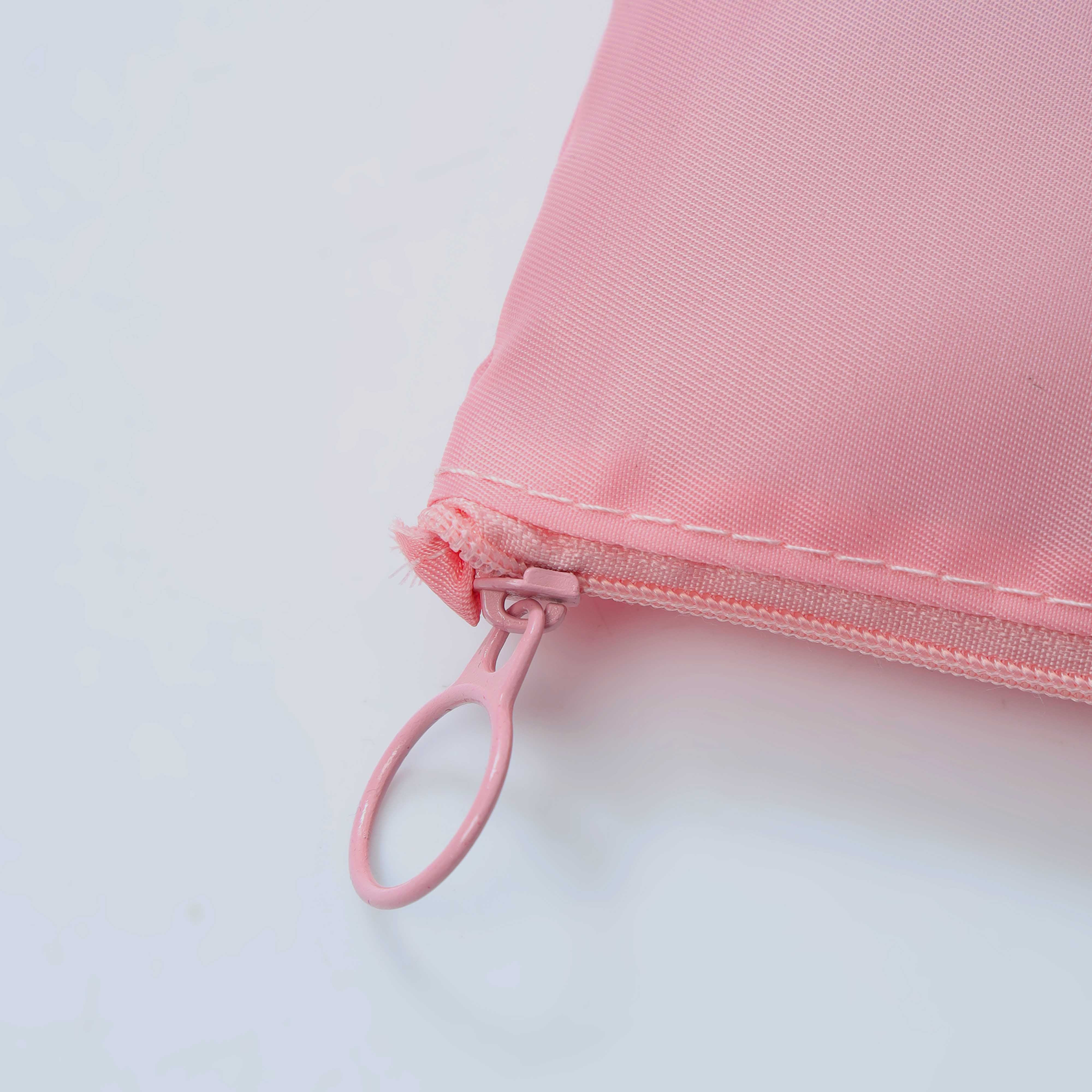 Pink Clothes Storage Bags Zipper