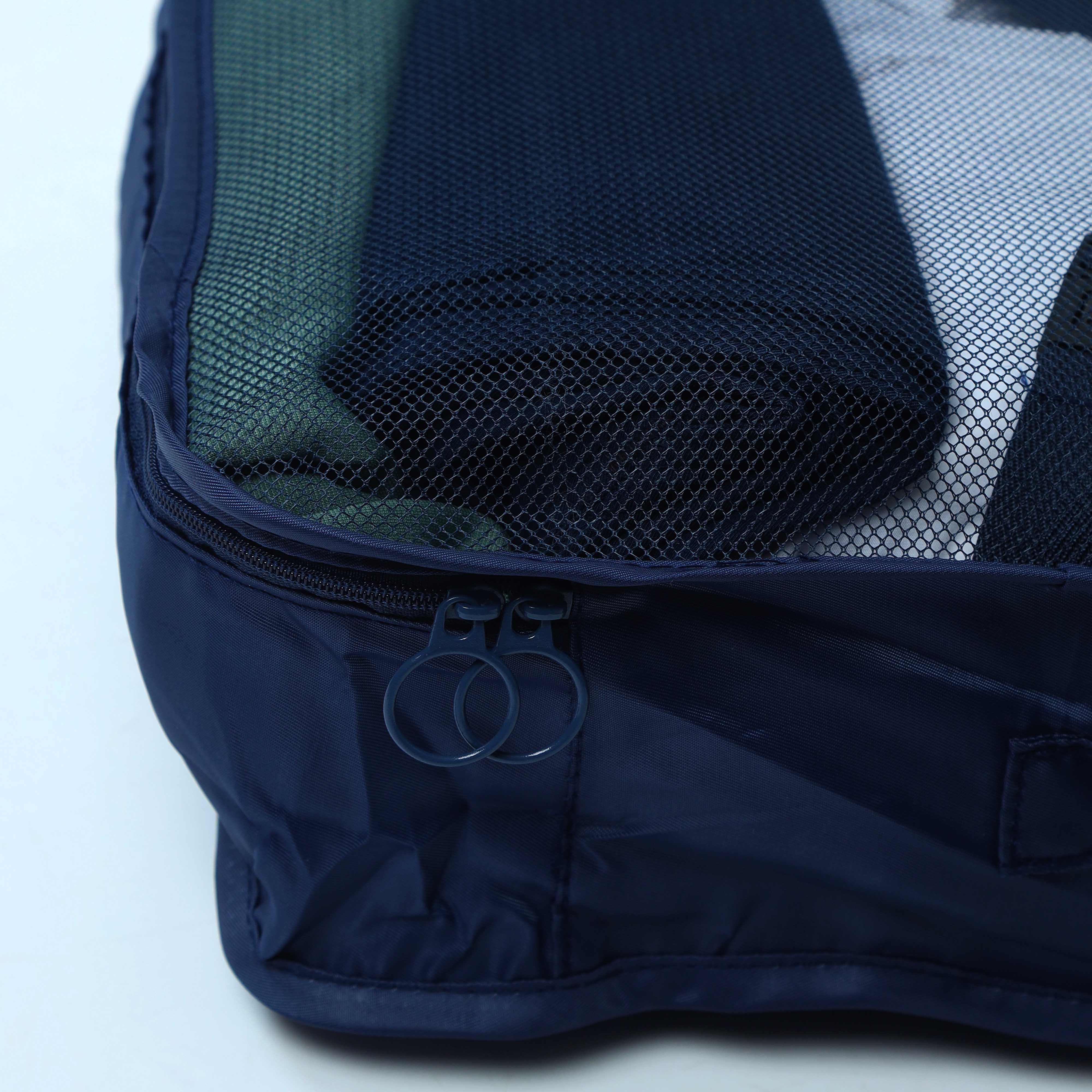 Blue Zipped Laundry Bag