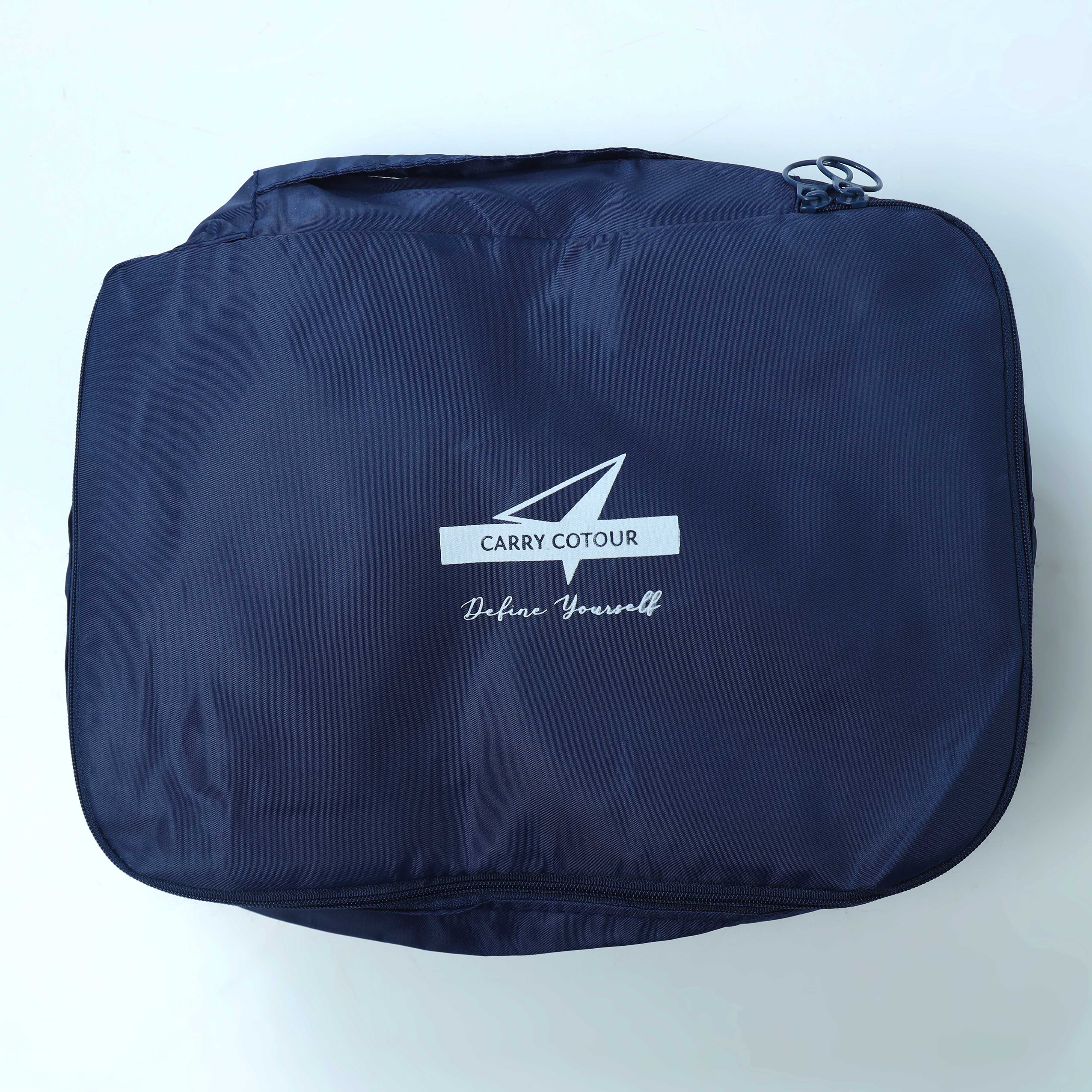 Blue Zipped Laundry Bag