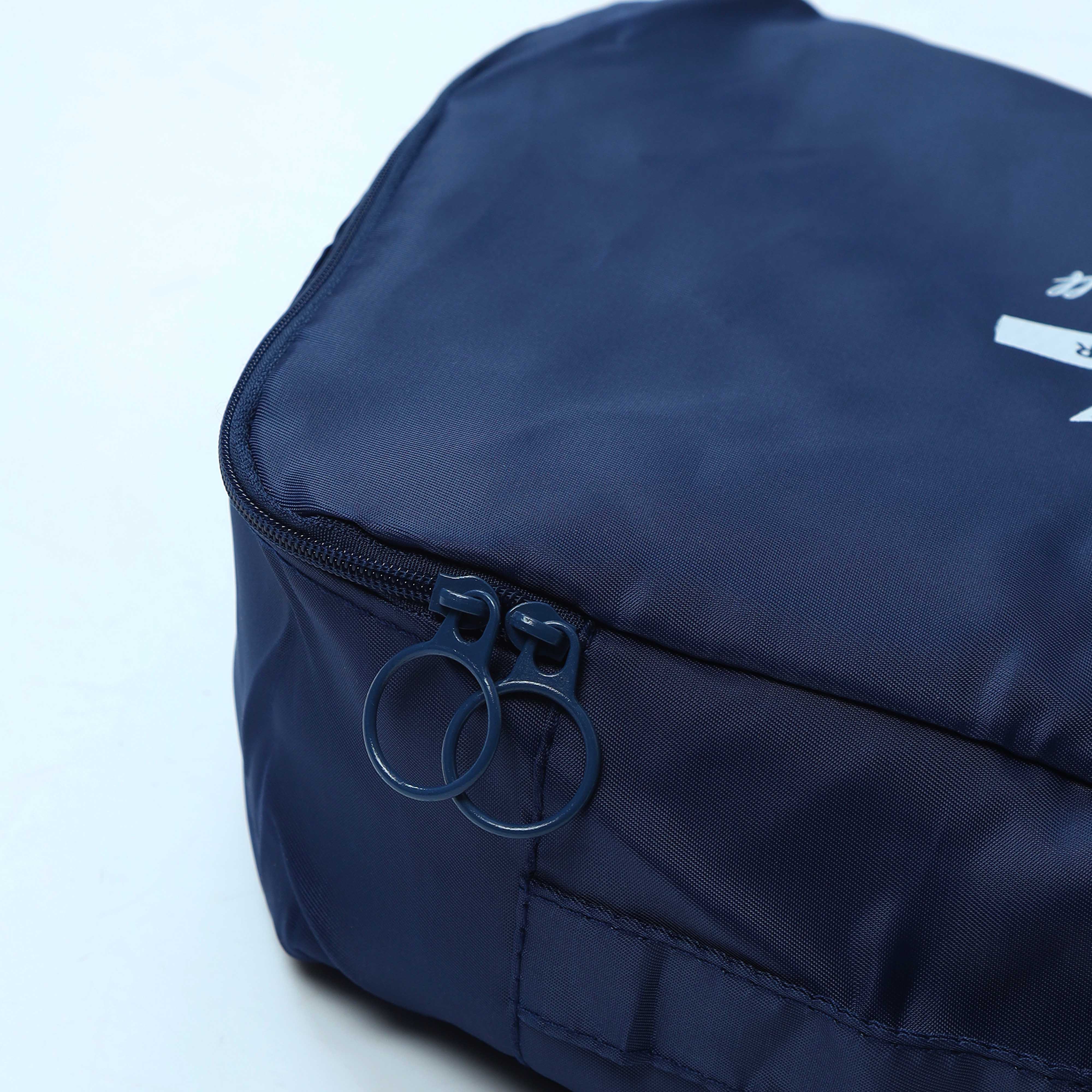 Blue Zipped Laundry Bag