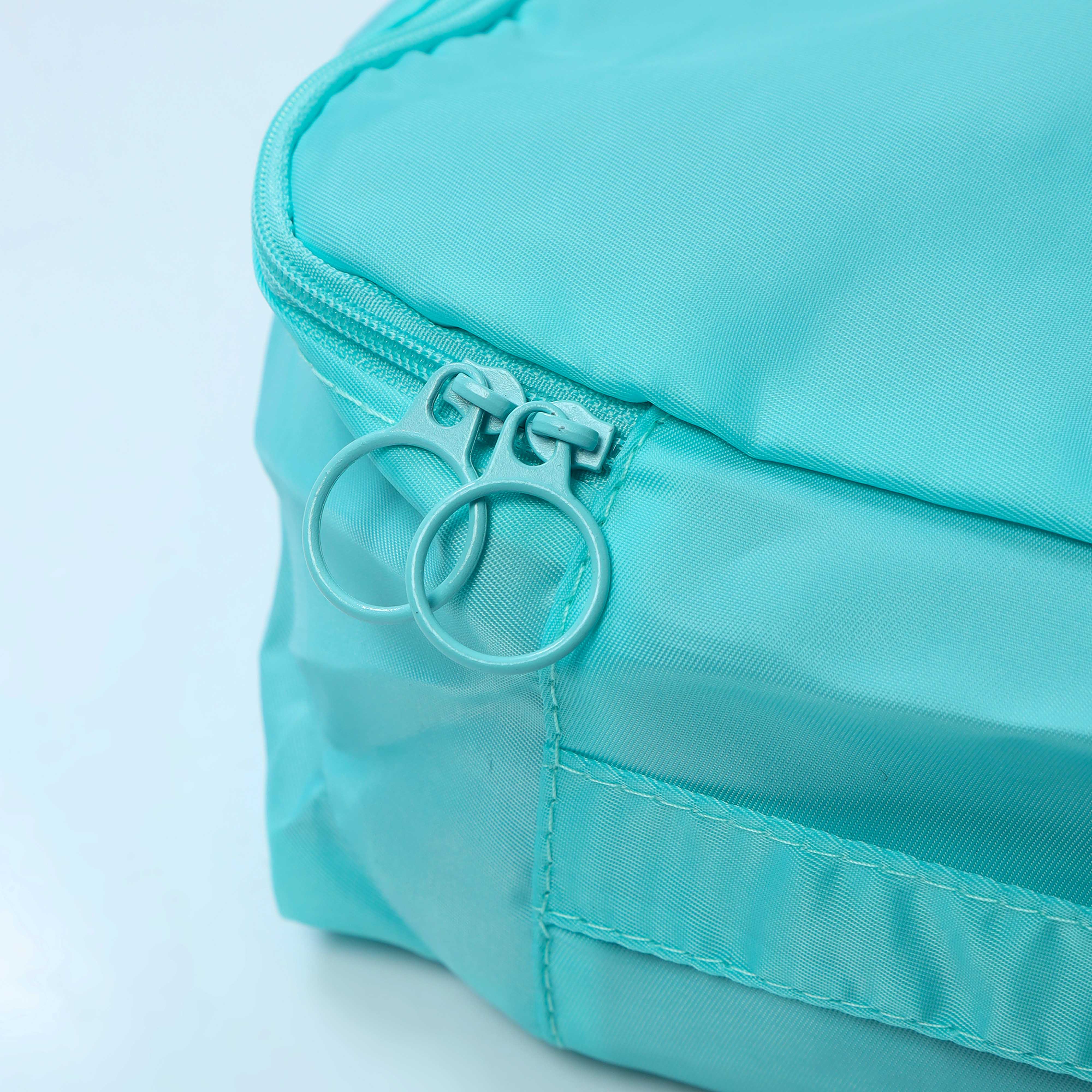 Cloth Organizer Pouch Laundry Zipper Bags - Light Blue